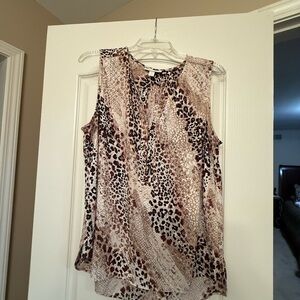 Leopard Print Sleeveless Top